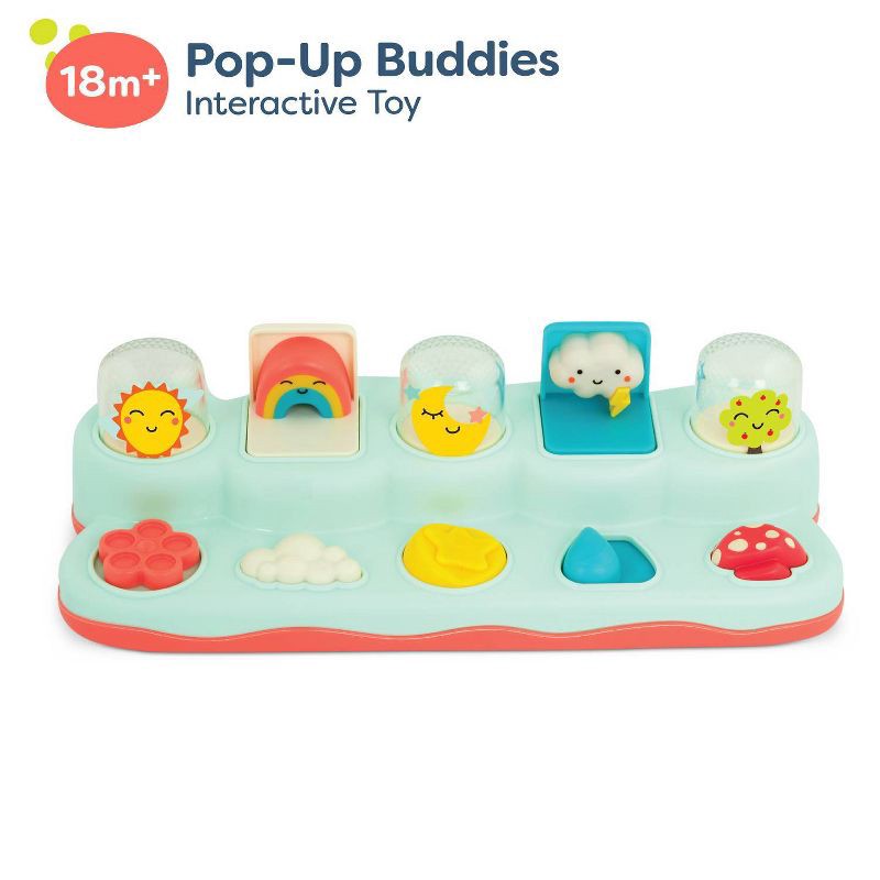 slide 3 of 6, B. toys - Interactive Toy - Pop-Up Buddies, 1 ct