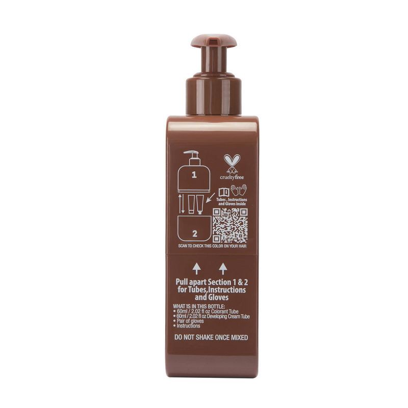 slide 4 of 6, BRITE Clean Permanent Hair Color Kit - Walnut - 4.05 fl oz, 4.05 fl oz