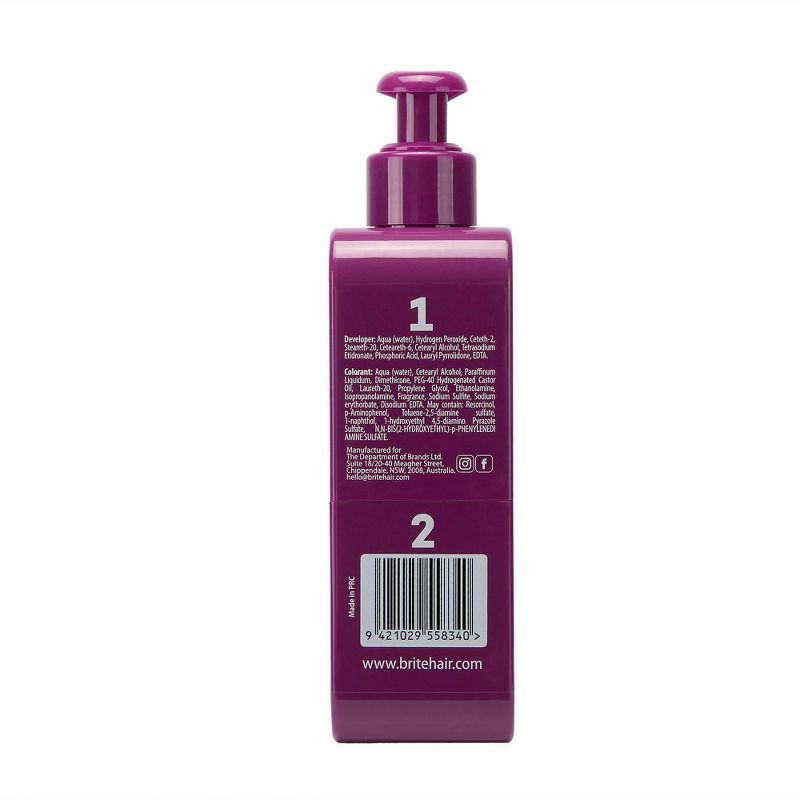 slide 4 of 6, BRITE Clean Permanent Hair Color Kit - Plum - 4.05 fl oz, 4.05 fl oz