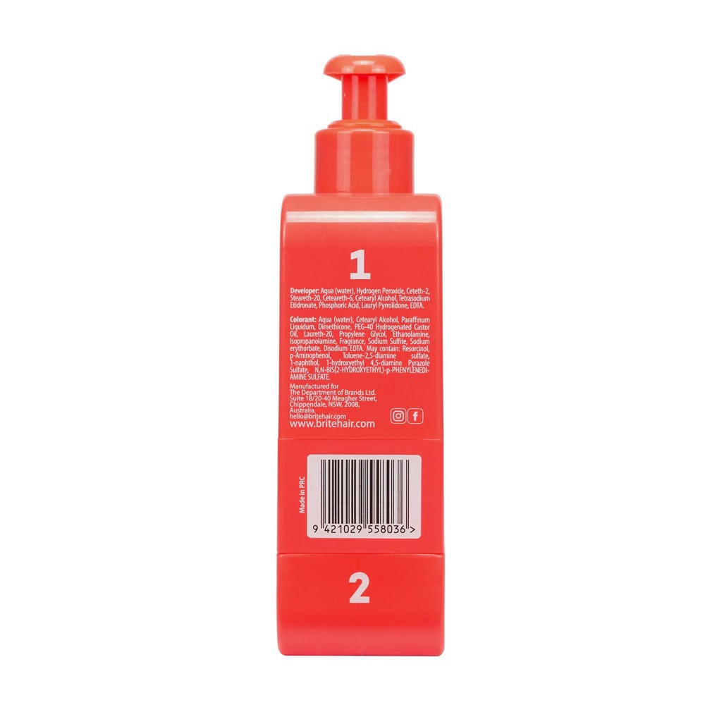 slide 2 of 5, BRITE Clean Permanent Hair Color Kit - Red - 4.05 fl oz, 4.05 fl oz