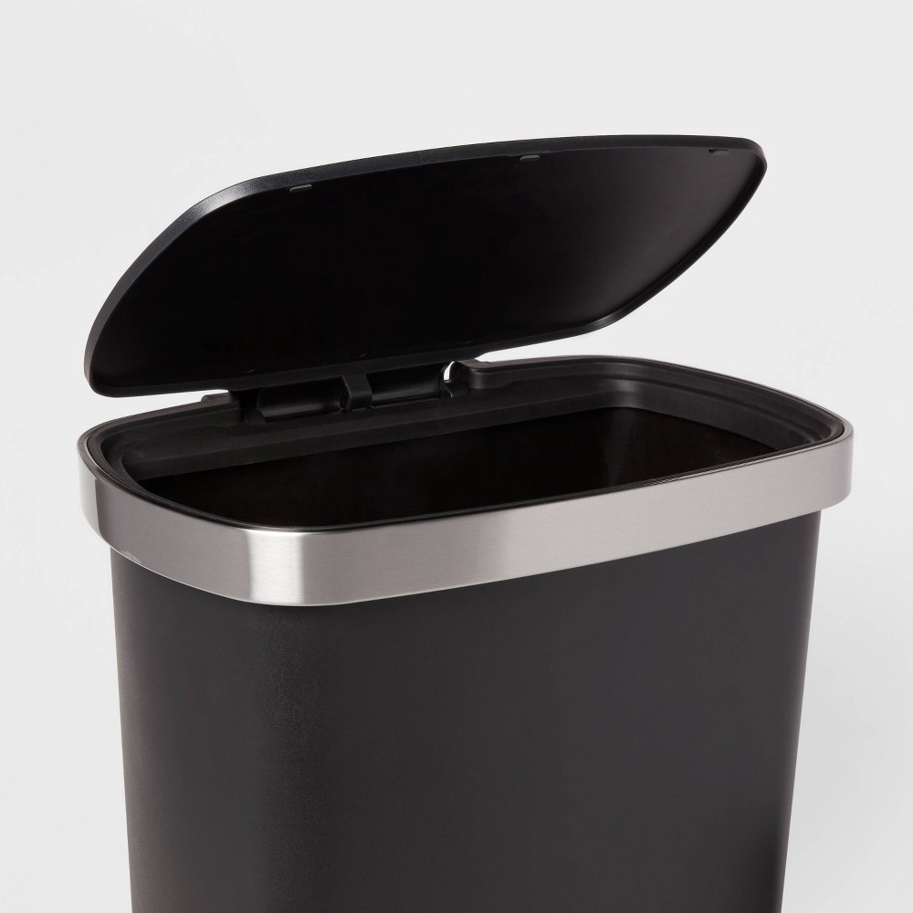 5L Round Step Trash Can Black - Brightroom™