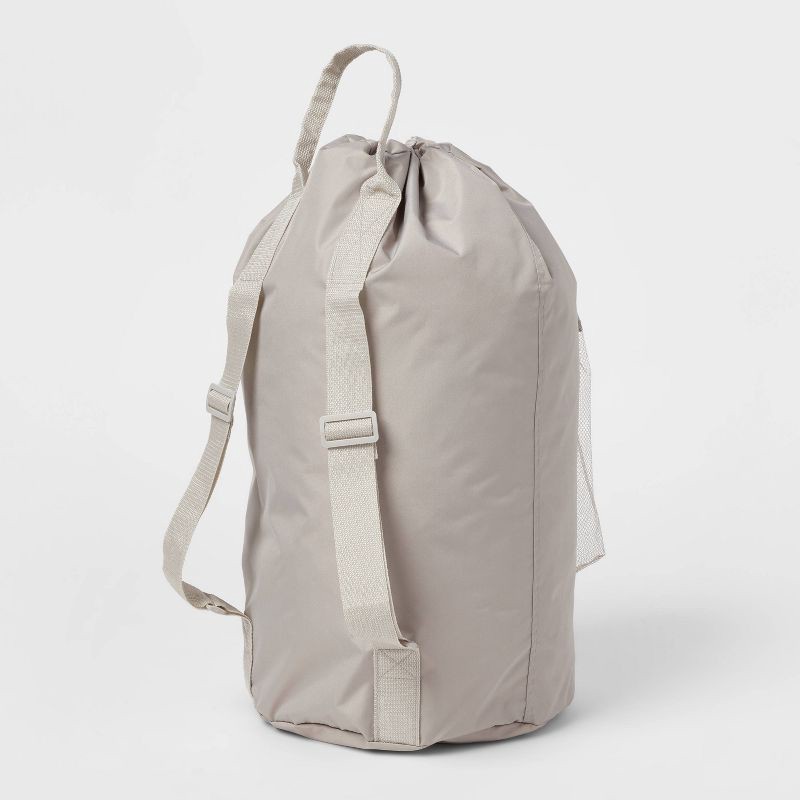Backpack Laundry Bag Textured Gray - Brightroom 1 ct