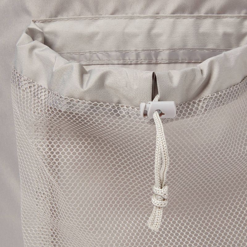 slide 4 of 4, Backpack Laundry Bag Textured Gray - Brightroom™: Polyester, 3500 Volume, Multipurpose Hamper Bag, All Ages, 1 ct