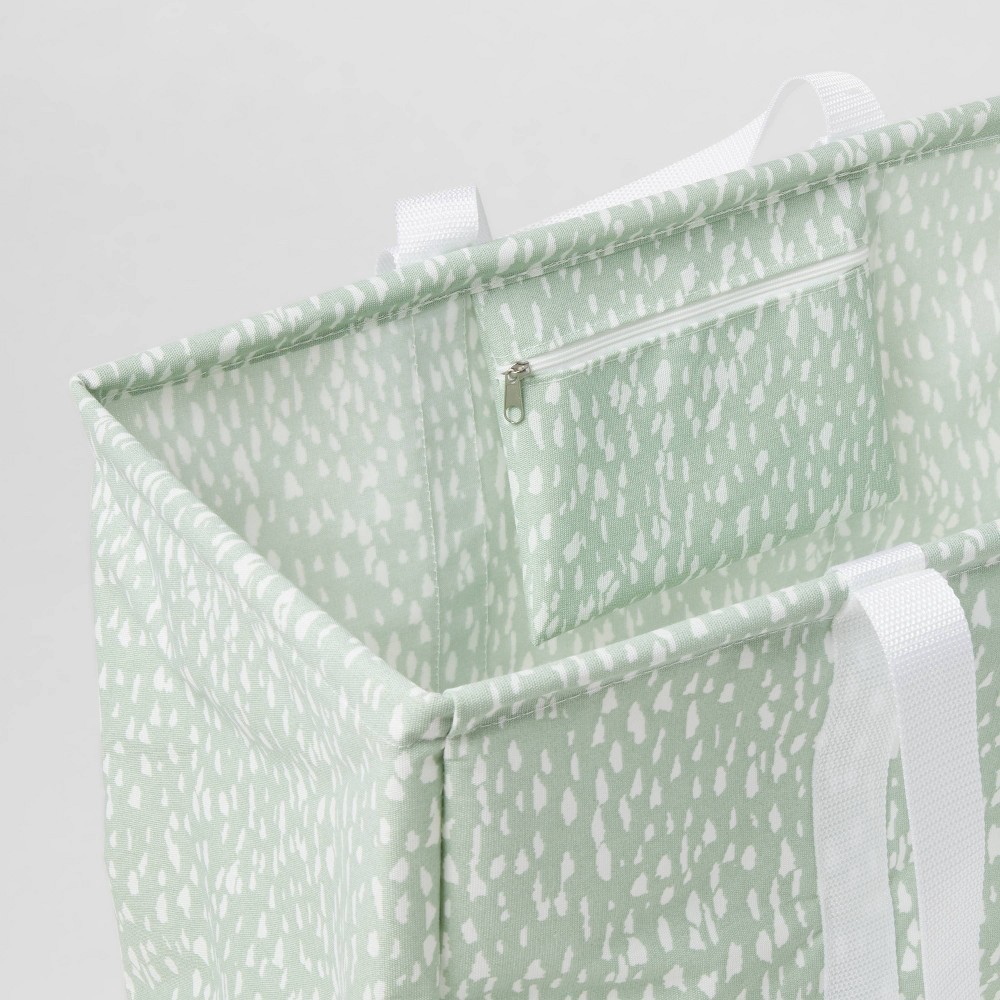 slide 3 of 3, Scrunchable Laundry Tote Textured Green - Brightroom, 1 ct