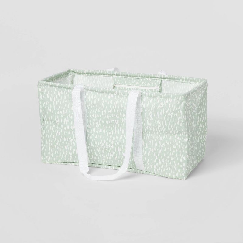 slide 1 of 3, Scrunchable Laundry Tote Textured Green - Brightroom™, 1 ct