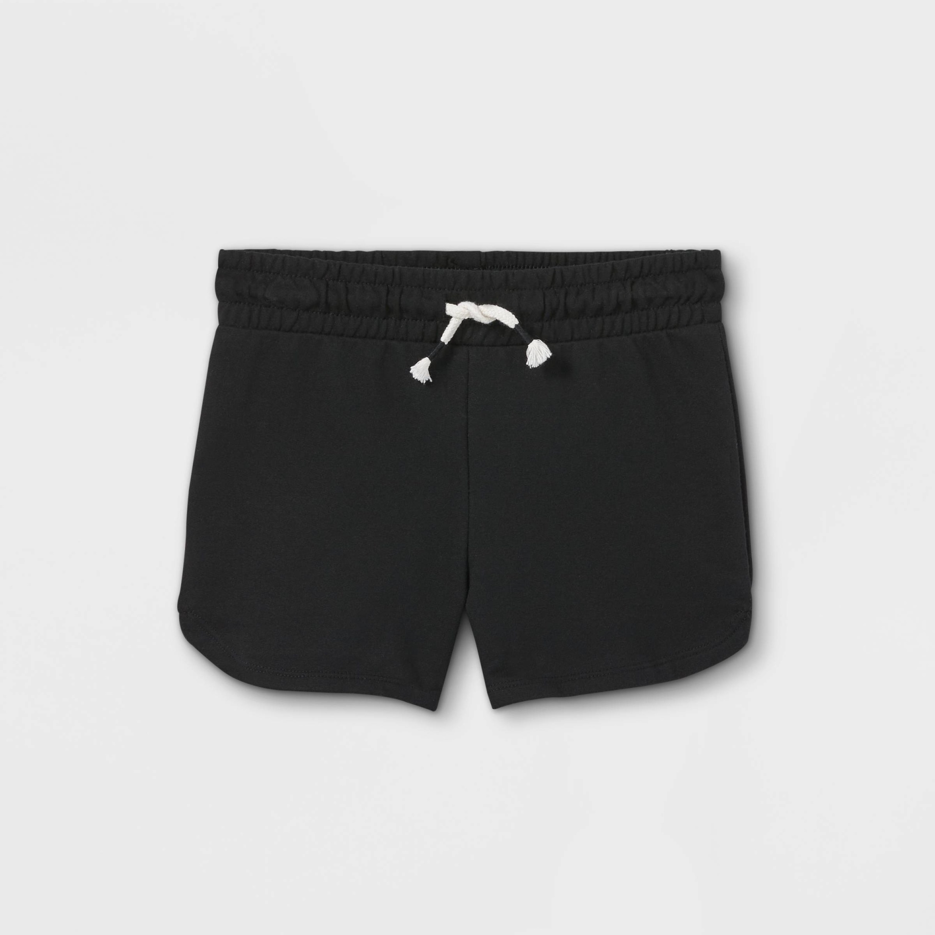 slide 1 of 3, Girls' Knit Pull-On Shorts - Cat & Jack Black S, 1 ct