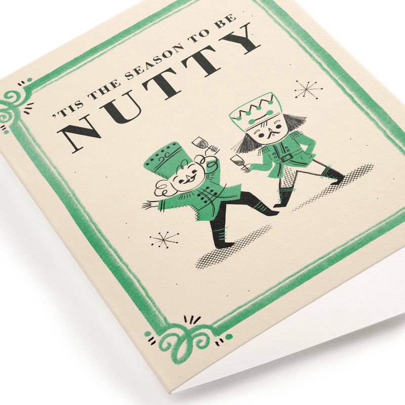 slide 2 of 3, Minted Holiday Nutty Party Greeting Card, 1 ct