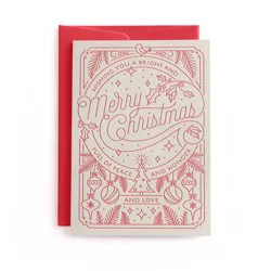 Minted Christmas Merry Little Lines Greeting Card