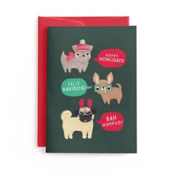 Minted Holiday Dogs of Christmas Greeting Card