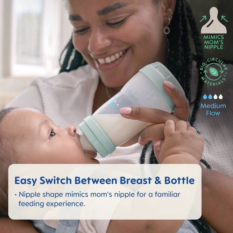 slide 5 of 7, MAM Easy Start Anti-Colic Baby Bottle - Mint - 9oz, 9 oz