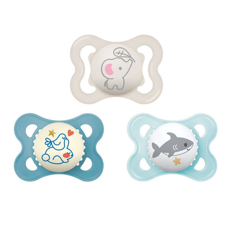 slide 1 of 8, MAM Pacifier Variety Pack 0-6m - Boy - 3pk, 3 ct