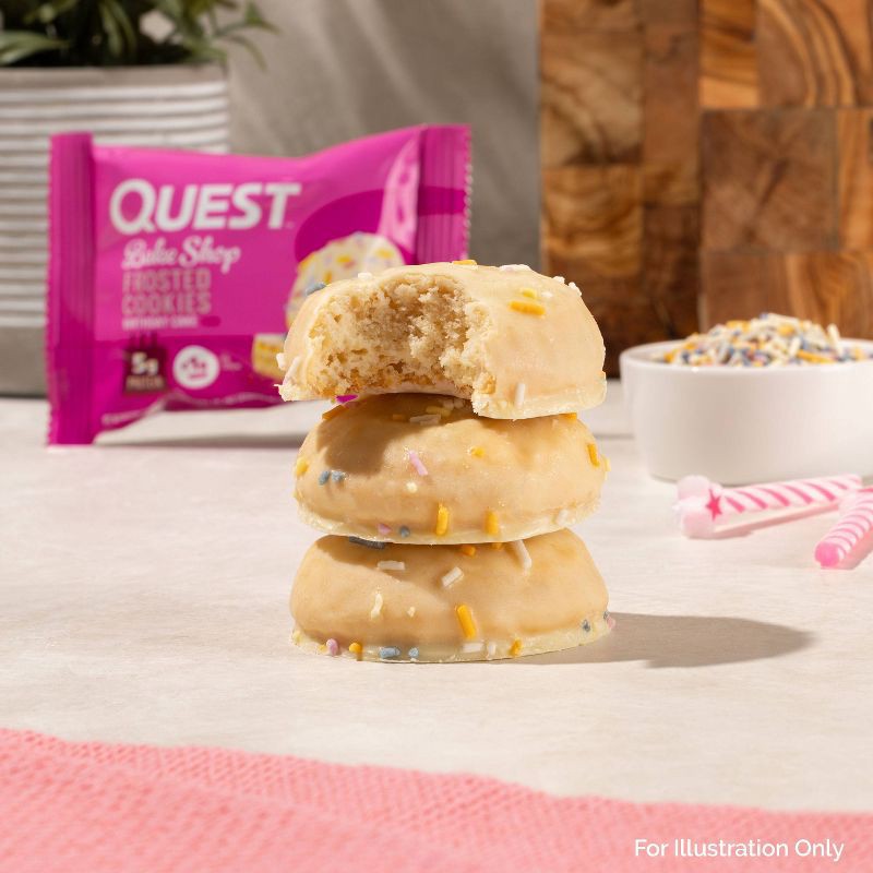 slide 5 of 6, Quest Nutrition 5g Protein Frosted Cookie - Birthday Cake - 8ct, 5 gram, 8 ct