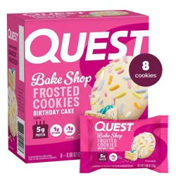 Quest Nutrition 5g Protein Frosted Cookie - Birthday Cake - 8ct