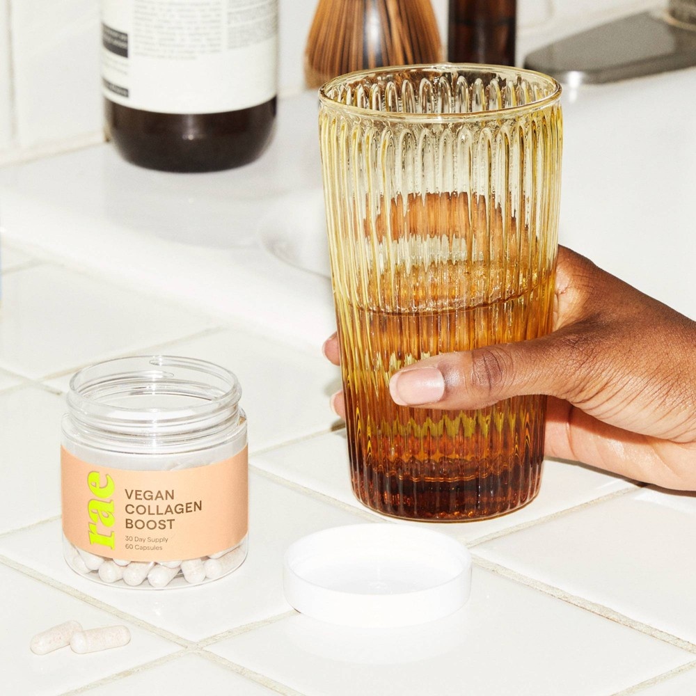 slide 2 of 4, Rae Vegan Collagen Boost Dietary Supplement Capsules for Natural Collagen Production - 60ct, 60 ct