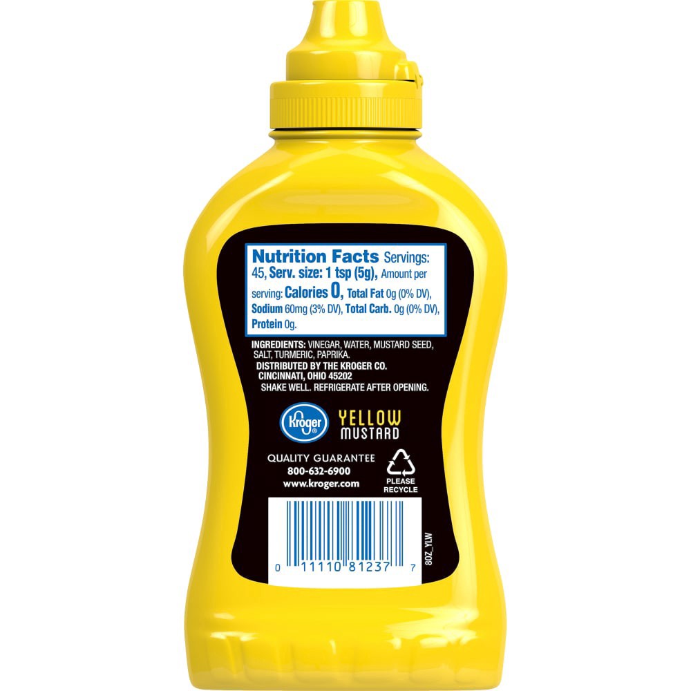 slide 3 of 4, Kroger Yellow Mustard, 8 oz