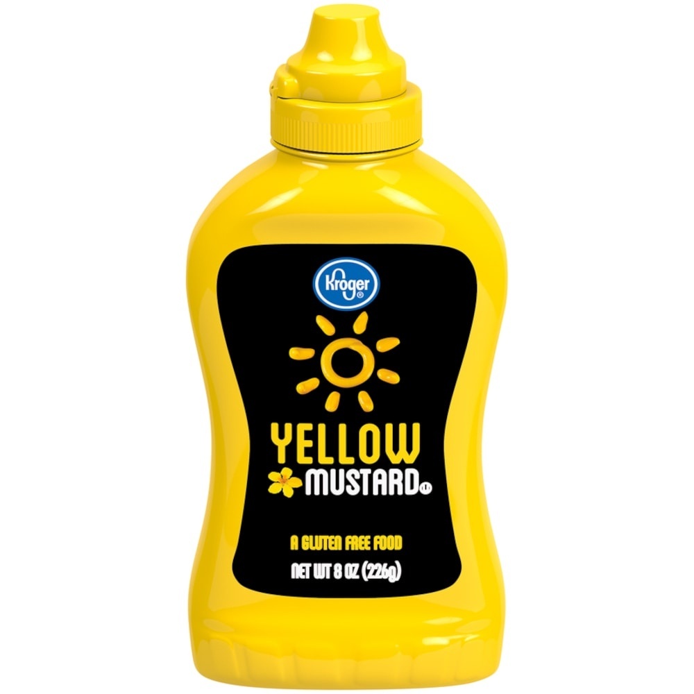 slide 1 of 1, Kroger Yellow Mustard, 8 oz