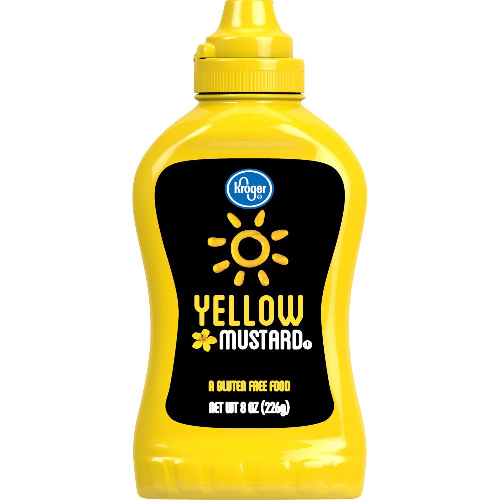 slide 1 of 4, Kroger Yellow Mustard, 8 oz