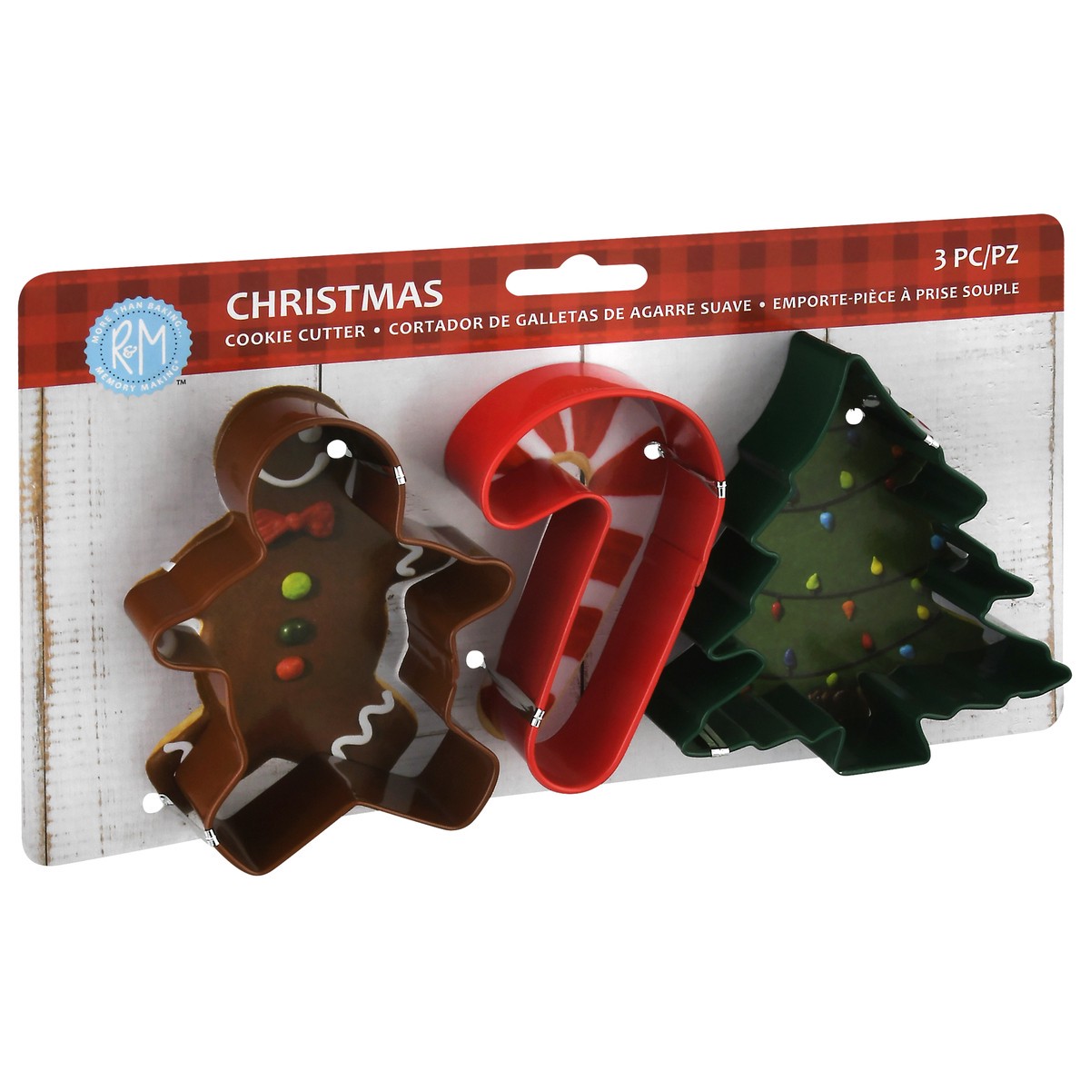 slide 3 of 10, R&M Christmas Cookie Cutter 3Pc, 3 ct