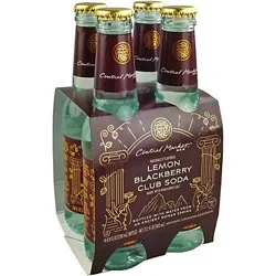 Central Market Lemon Blackberry Club Soda - 4 ct