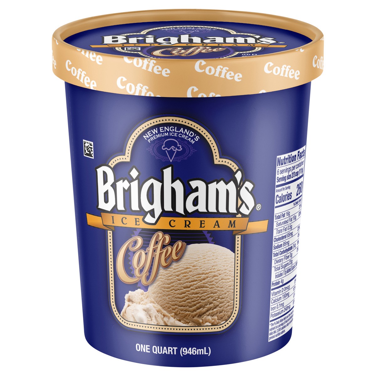 slide 7 of 9, BRIGHAM'S ICE CREAM Brigham's Coffee Ice Cream, 1 Quart, 1 qt