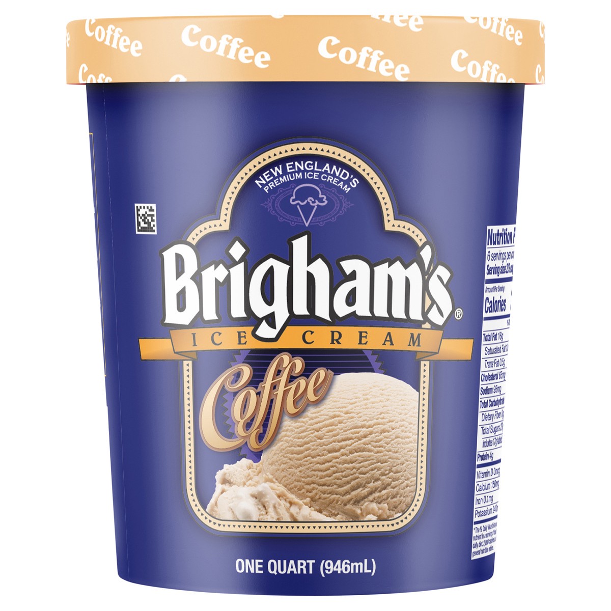 slide 1 of 9, BRIGHAM'S ICE CREAM Brigham's Coffee Ice Cream, 1 Quart, 1 qt
