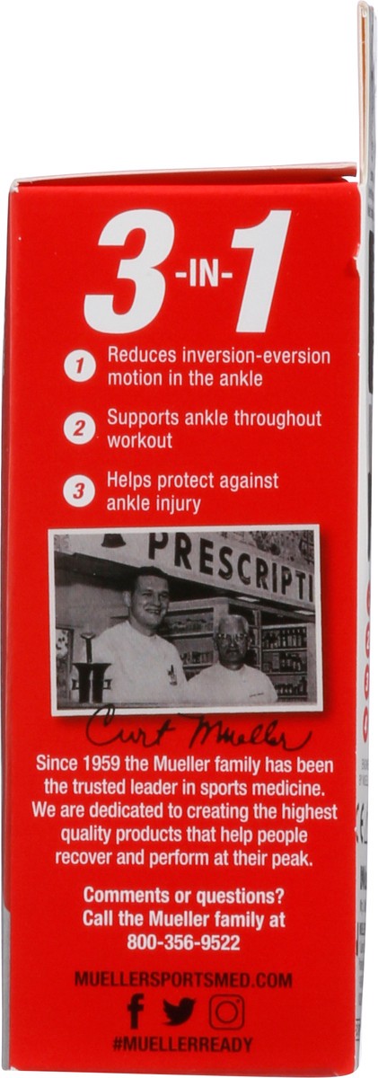 slide 3 of 12, Mueller Easy Grip One Size Moderate Ankle Wrap 1 ea, 1 ct
