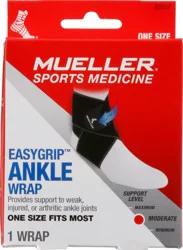 Mueller Easy Grip One Size Moderate Ankle Wrap 1 ea