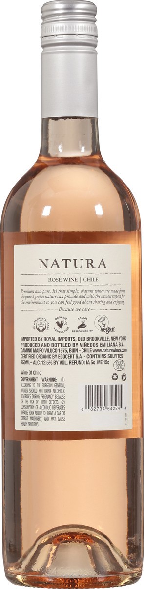 slide 4 of 9, Natura Chile 2023 Rose 750 ml, 25.36 fl oz