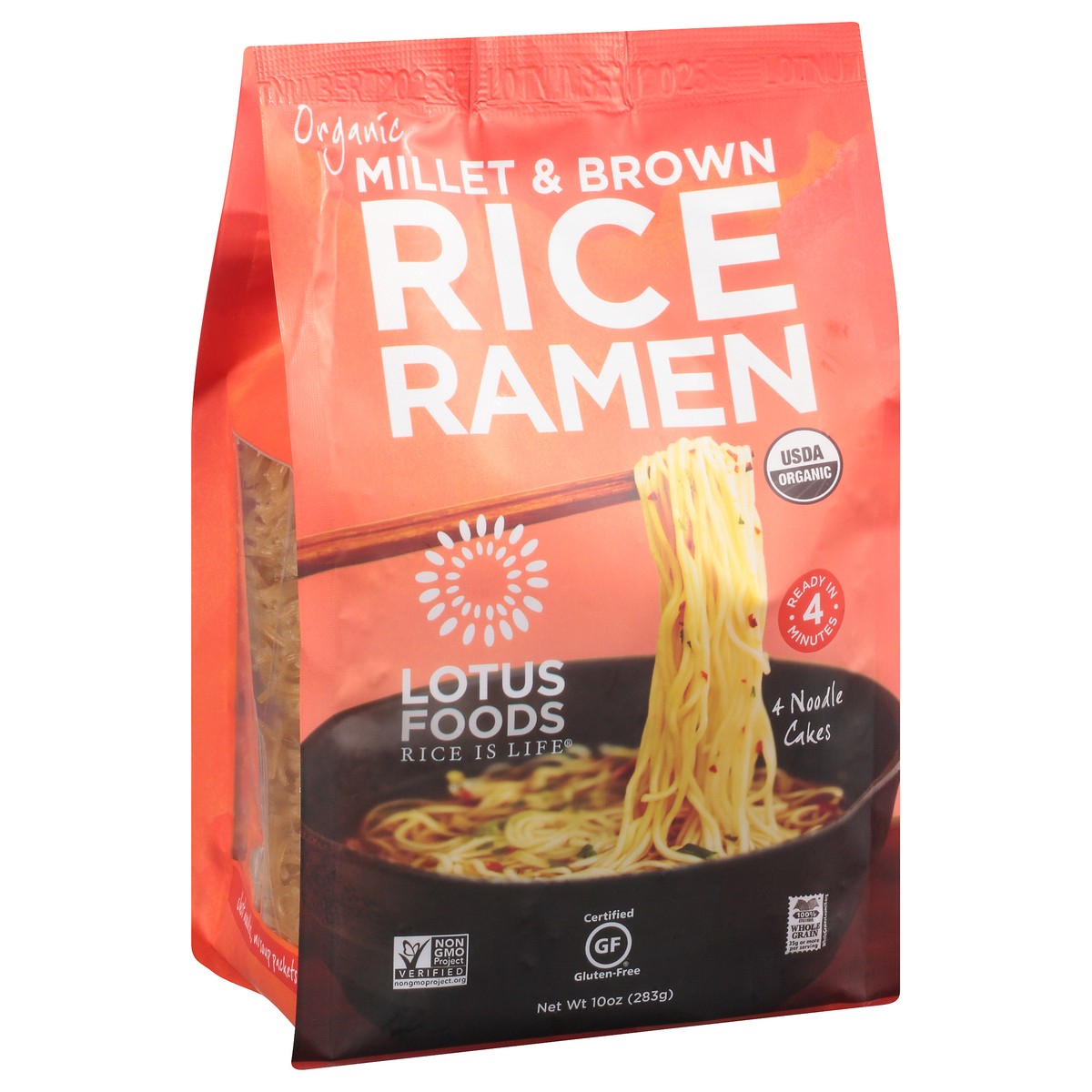 slide 7 of 9, Lotus Foods Organic Millet & Brown Rice Ramen 10 oz, 10 oz