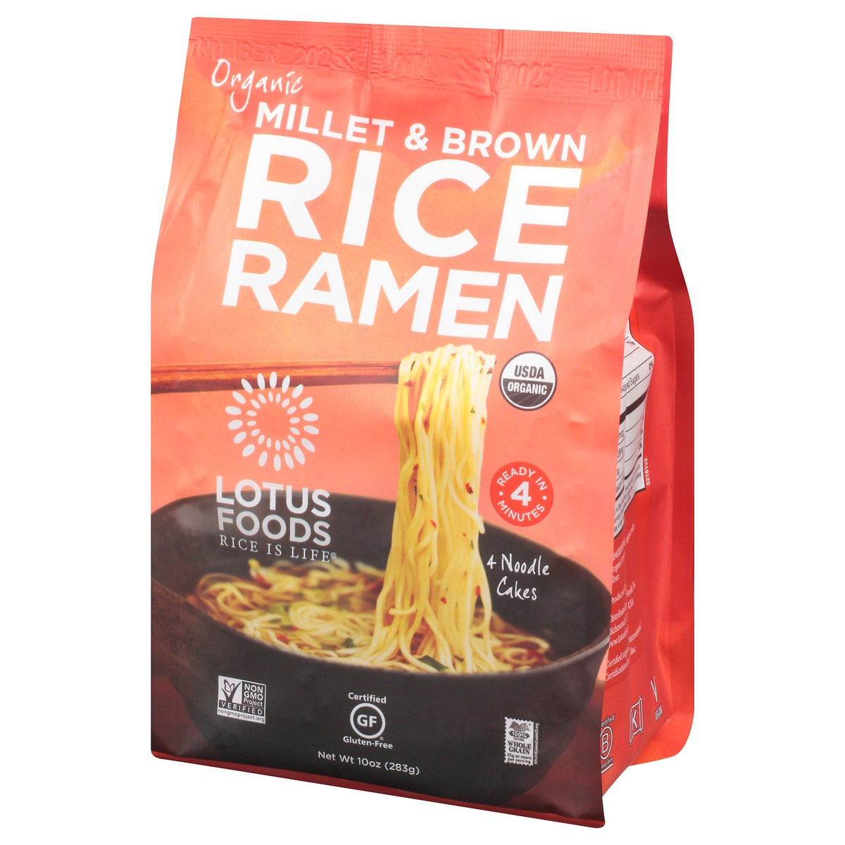 slide 3 of 9, Lotus Foods Organic Millet & Brown Rice Ramen 10 oz, 10 oz