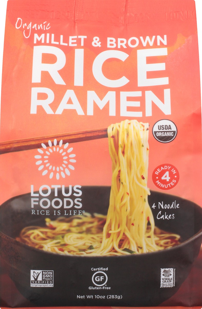 slide 5 of 9, Lotus Foods Organic Millet & Brown Rice Ramen 10 oz, 10 oz