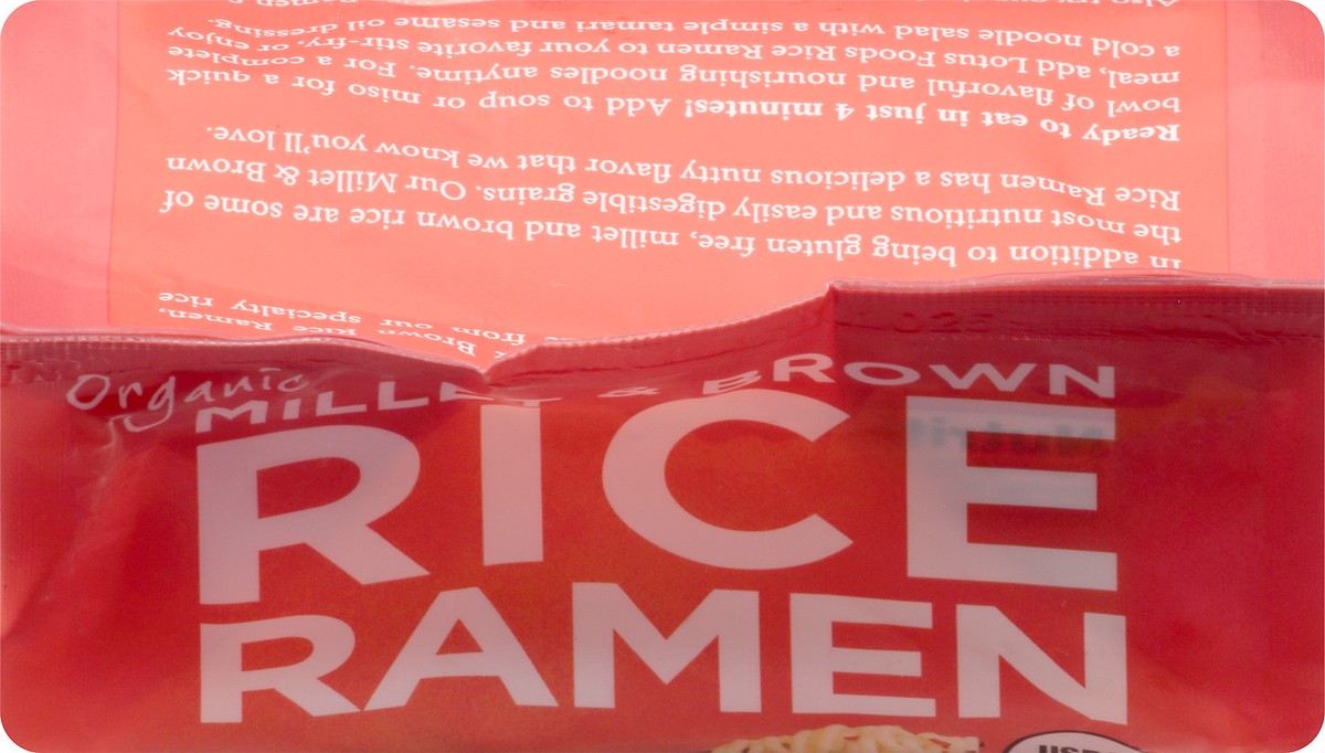 slide 6 of 9, Lotus Foods Organic Millet & Brown Rice Ramen 10 oz, 10 oz