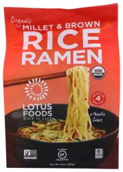 Lotus Foods Organic Millet & Brown Rice Ramen Noodles 10 oz