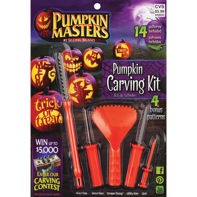 slide 1 of 9, Pumpkin Masters Pumpkin Carving Kit, 1 ct