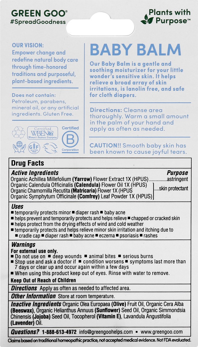 slide 12 of 12, Green Goo Baby Balm Salve 1.82 oz, 1.82 oz