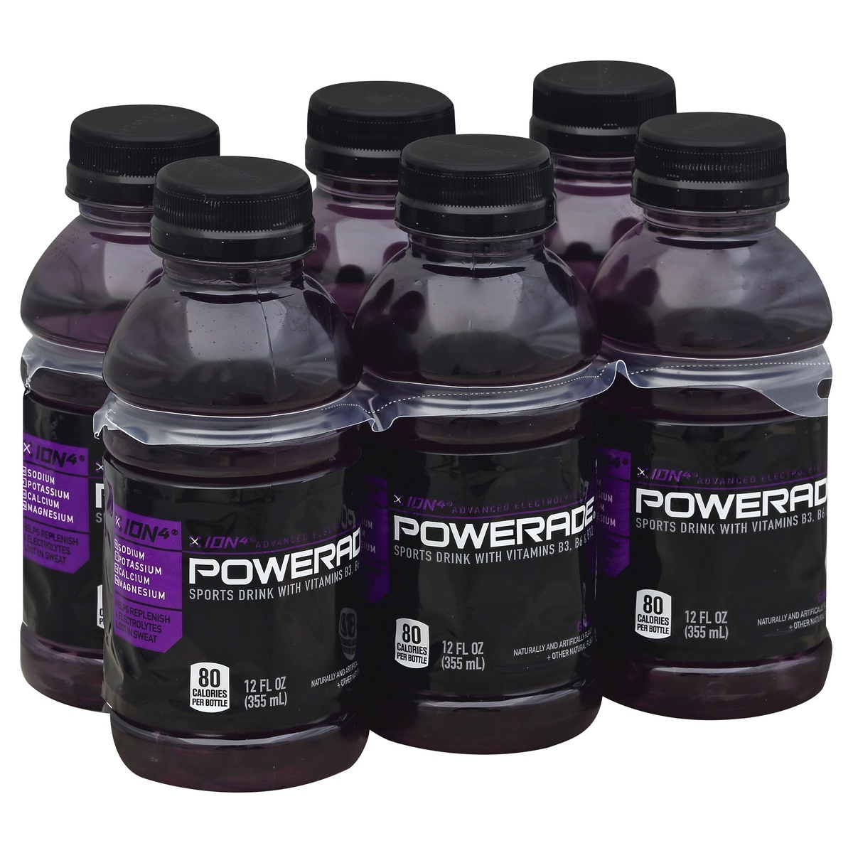 slide 1 of 7, Powerade Fruit Punch Sports Drink Bottles - 6 ct; 12 fl oz, 6 ct; 12 fl oz