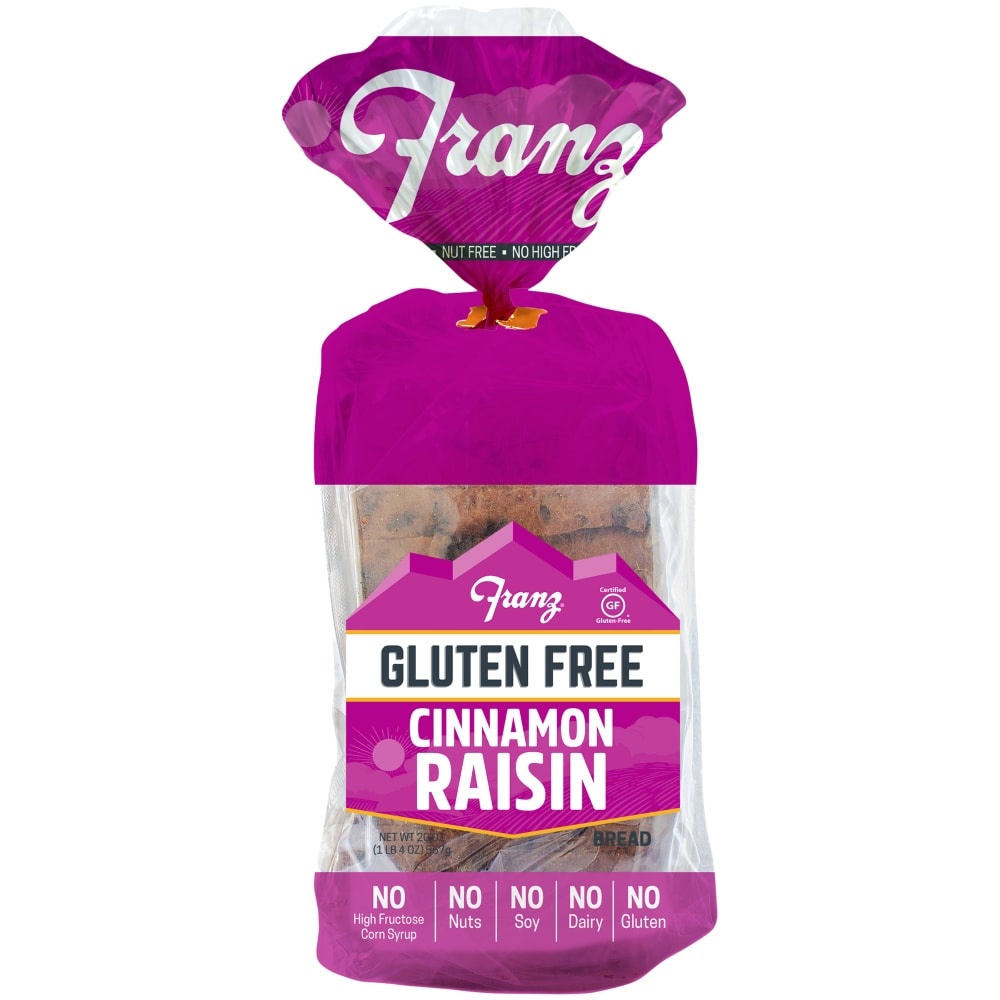 slide 1 of 1, Franz Gluten Free Cinnamon Raisin Bread, 20 oz