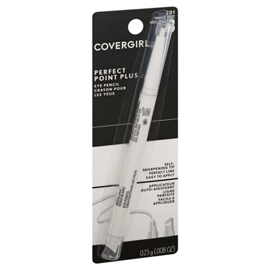 slide 1 of 1, Covergirl Eye Pencil, White Out 201, Perfect Point Plus, 1 gram