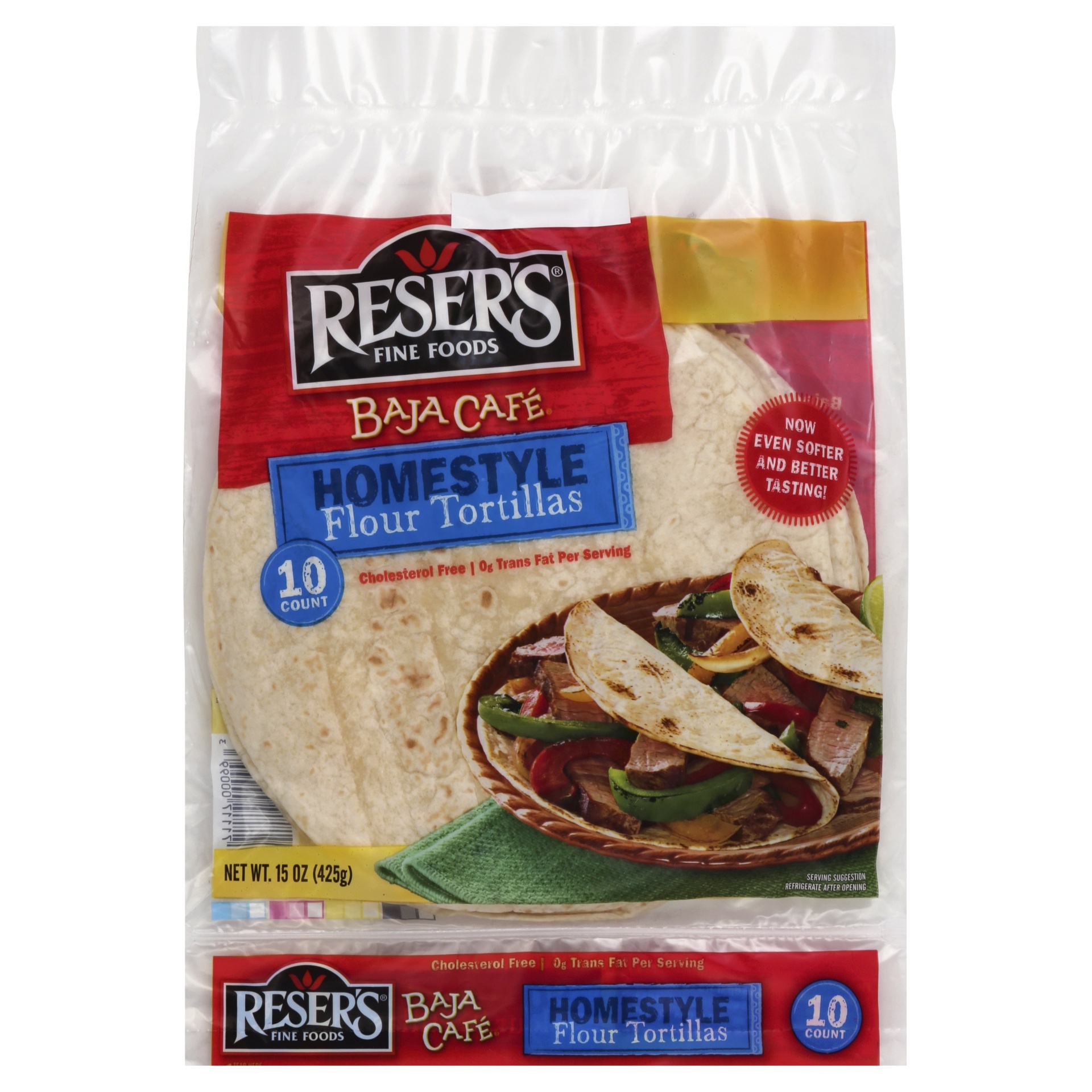 slide 1 of 5, Reser's Flour Tortilla Homestyle, 15 oz