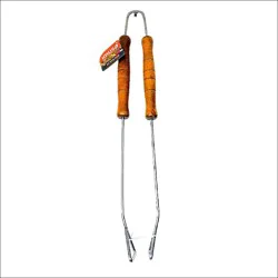 Imusa BBQ 18 inch Tong Wood Handle
