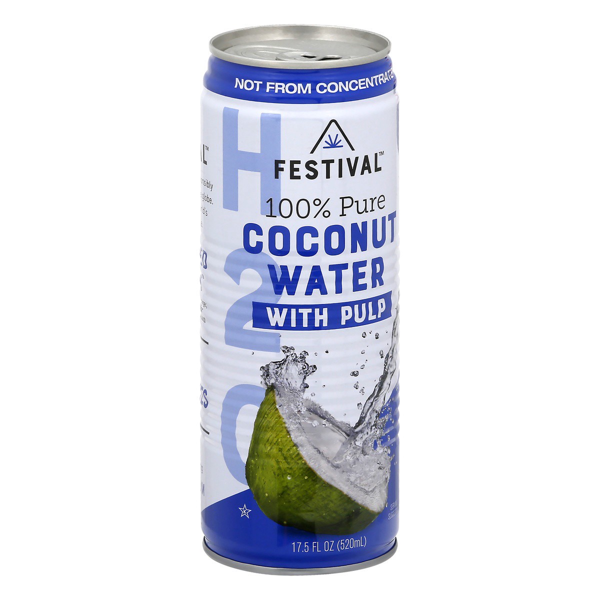 slide 6 of 9, Festival Coconut Water Pure With Pulp - 17.5 fl oz, 17.5 fl oz