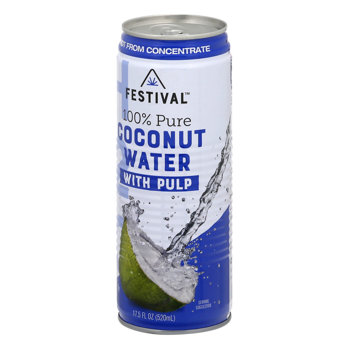 slide 9 of 9, Festival Coconut Water Pure With Pulp - 17.5 fl oz, 17.5 fl oz