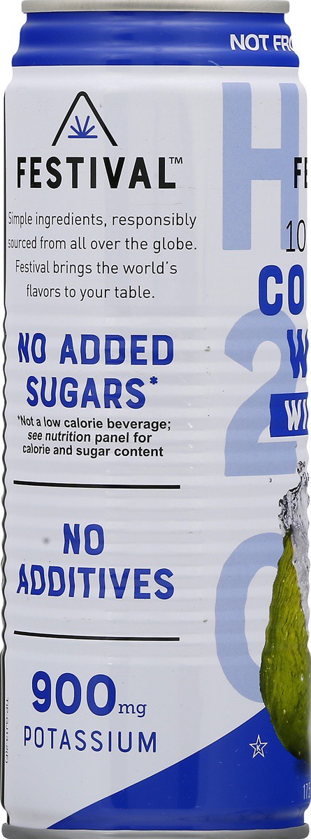 slide 5 of 9, Festival Coconut Water Pure With Pulp - 17.5 fl oz, 17.5 fl oz