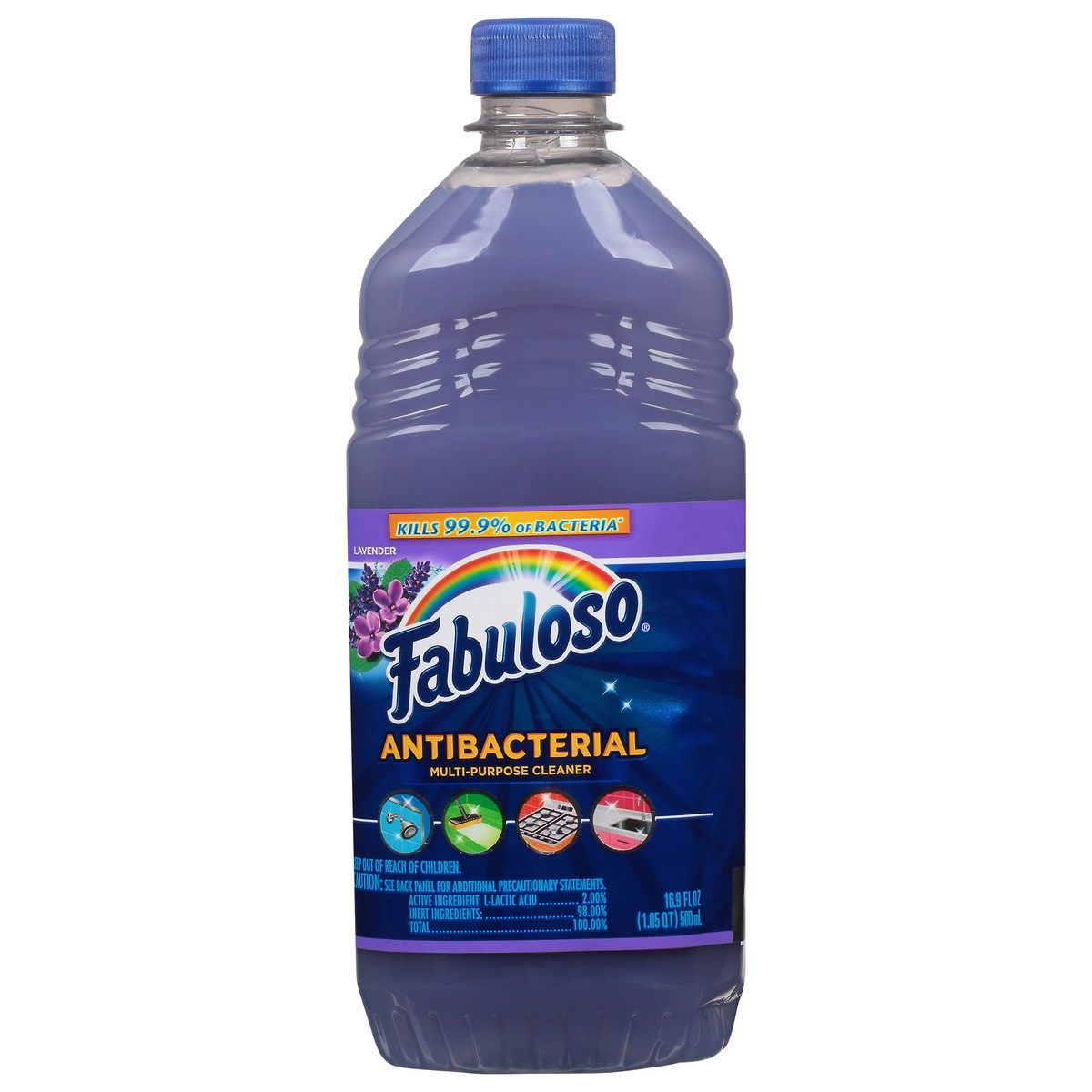 slide 7 of 13, Fabuloso Antibacterial Multi-Purpose Cleaner, Lavender Scent, 16.9 Oz., 16.9 fl oz