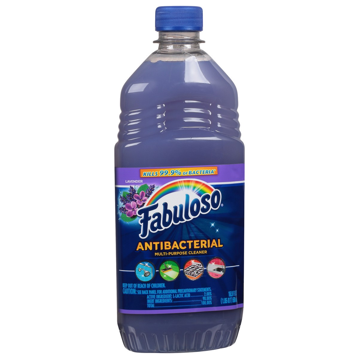 slide 2 of 13, Fabuloso Antibacterial Multi-Purpose Cleaner, Lavender Scent, 16.9 Oz., 16.9 fl oz