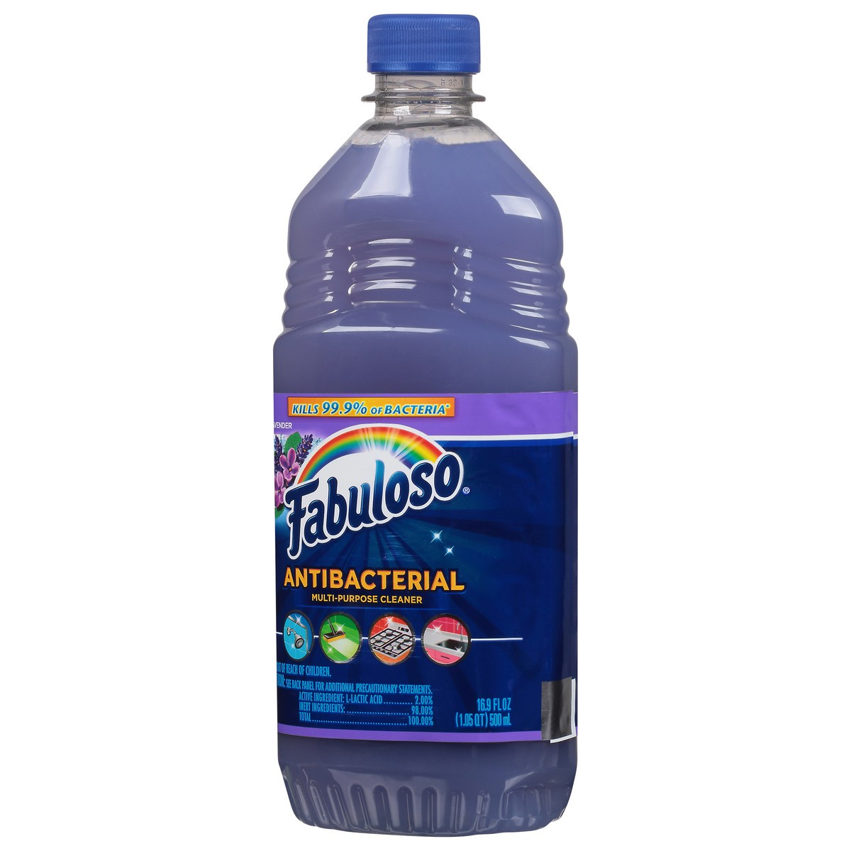 slide 3 of 13, Fabuloso Antibacterial Multi-Purpose Cleaner, Lavender Scent, 16.9 Oz., 16.9 fl oz