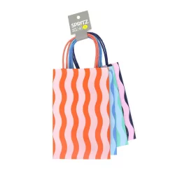 4pk Jr. Tote Bags Wavy Striped - Spritz