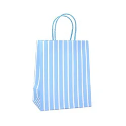 Small Striped Gift Bag Blue/White - Spritz™