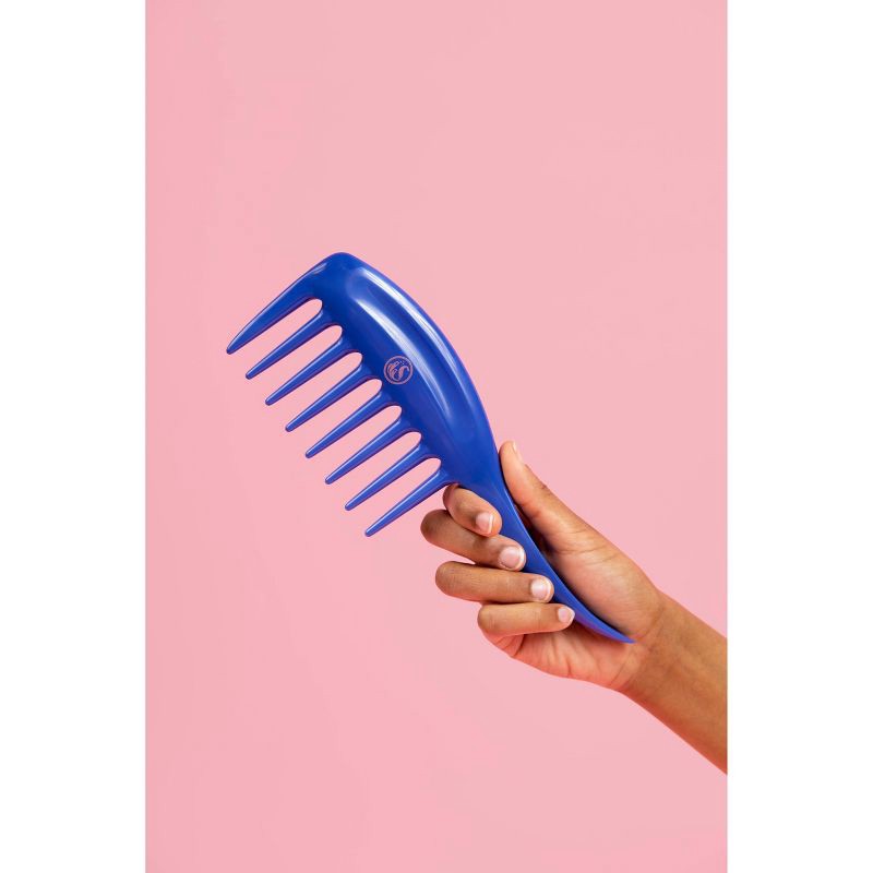 slide 4 of 6, KAZMALEJE KurlsPlus Hair Comb - Blue, 1 ct