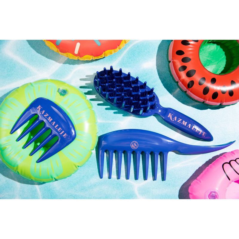 slide 6 of 6, KAZMALEJE KurlsPlus Hair Comb - Blue, 1 ct